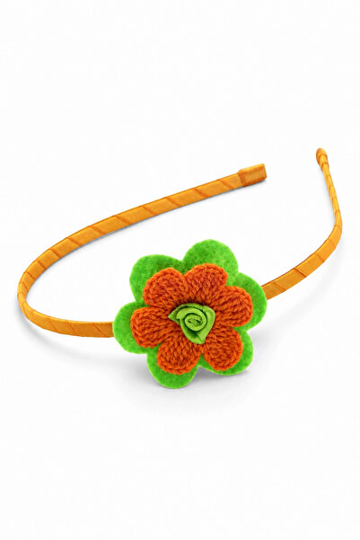 nftart.design Felted Knitted Flowers Children's Crown - Handmade