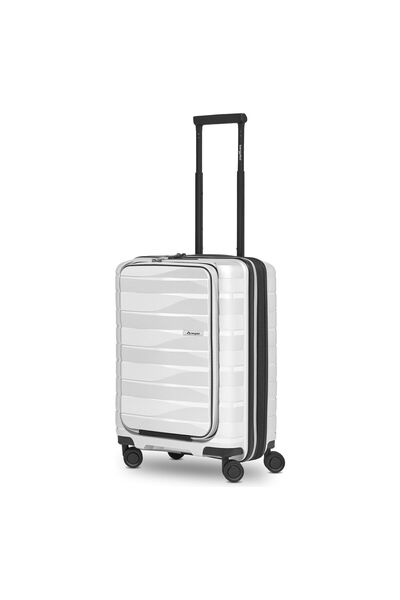 Bergpfeil Troler de cabină cu 4 roți, 55 cm, compartiment pentru laptop, exte...