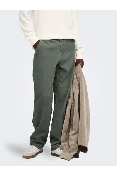 Only & Sons Pantaloni ONSEDGE din catifea reiată, croială dreaptă