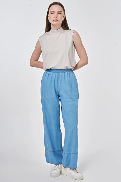 KYR Washable Carrot Cut Pants Blue