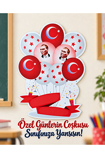 Özel Kesimli Türk Bayrağı Balonları