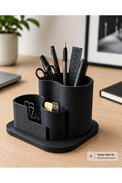 3D Baskı Çok Bölmeli Masaüstü Organizer Kalemlik