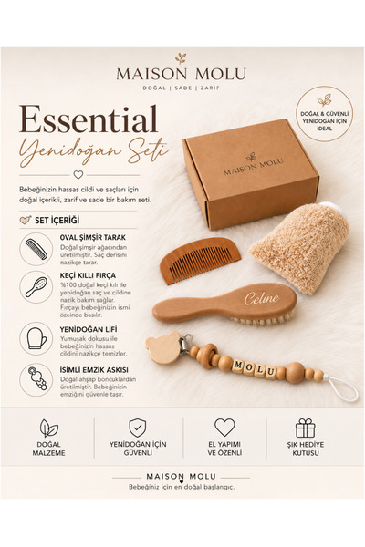MAİSON MOLU I Essential Yenidoğan Set2
