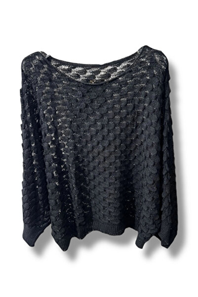 Kadın Merserize Triko Bluz Oversize Standart Beden 38-52 Uyumlu Salaş