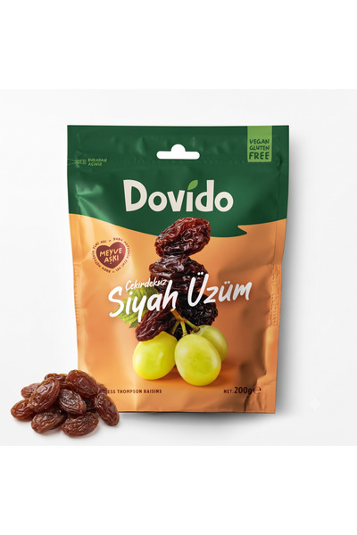 Çekirdeksiz Siyah Üzüm 200 Gr.