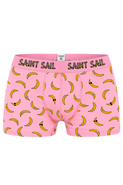 Saint Sail Sevgiliye Sürpriz Muz Temalı Komik ve Renkli Erkek Boxer
