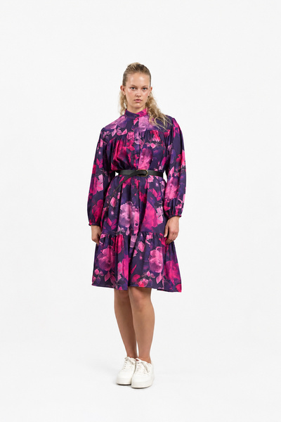 HANIQA Rochie de damă cu model cu volane 44-50 |   1063