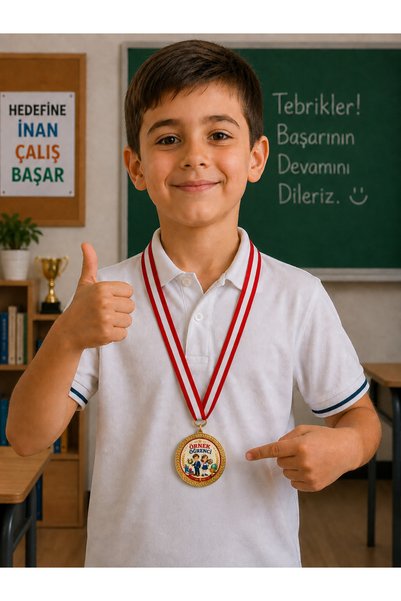 Lider Baskı 3 Examples of Student Medals - Digital Printed 1stQuality Medal