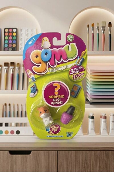 samatlı Samatlı Oyuncak Üçlü Paket Gomu silgi diyarı Puzzle silgi 3lü Paket S...