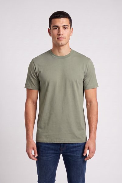Stoykis Men White Burgundy Navy Blue Earth Khaki 100% Cotton 5-Pack T-shirt Package Regular Fit
