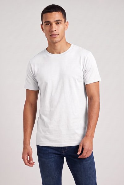 Stoykis Men's white 100% cotton 5-pack t-shirt regular fit
