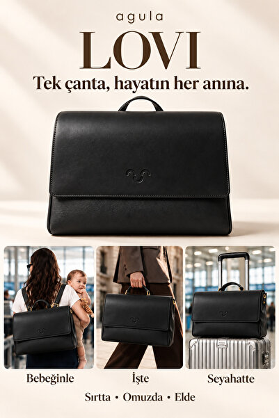 Agula Lovi Çok Amaçlı İş Seyahat ve Anne Bebek Sırt Çantası