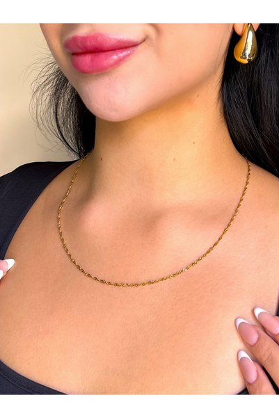 MARCİELO Accessories Çelik Gold Luna Kolye