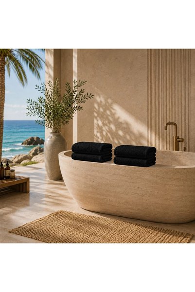 The Cotton Connection Luxury 100% Cotton Bath Towels – Pack of 4, (70x140 cm)...