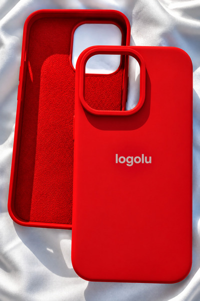 Revasser iPhone 16 Pro için Kılıf Lansman Logolu İçi Yumuşak Kadife 16 Pro kı...