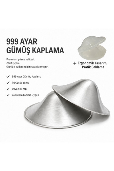 mamaguard Gümüş Kaplama Göğüs Ucu Koruyucu Kapak