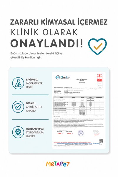 Metapet Köpekler Için Nano Series Büyük Bakım Havlusu, Göz Kulak Ağız Temizleme, Islak Mendili, 10 Adet