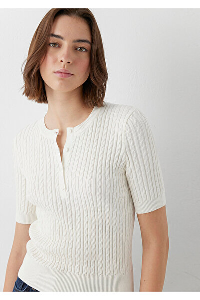 Mavi Short Sleeve Knitwear Off-White