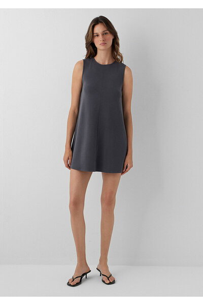 Mavi (Tencel™) Modal Karışımlı Antrasit Mini Elbise 1310948-70087
