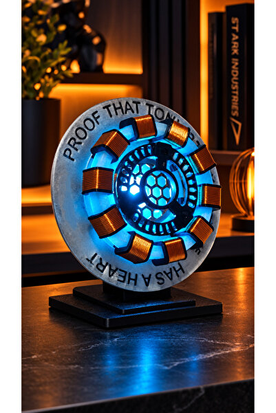 Morfem3D 3D Arc Reaktör LED Masaüstü Lamba – Futuristik Teknoloji Temalı Deko...