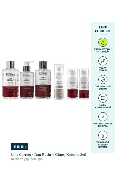 izderma Line Correct Complementary Care Set (for Combination and Oily Skin)