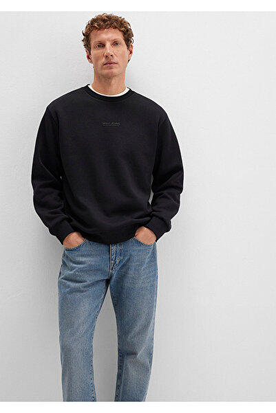 Mavi Jeans Detaylı Siyah Sweatshirt 0S10586-900