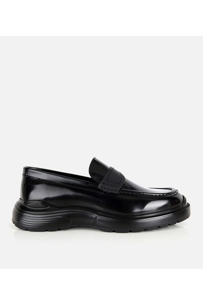 Hotiç Erkek Rugan Deri Siyah Burun Detaylı Klasik Loafer