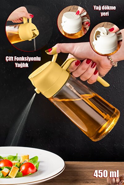 Porsima Alk-3157 Çok Amaçlı Cam Sprey Şişe -yağdanlık Limon Sirke Sos Püskürt...