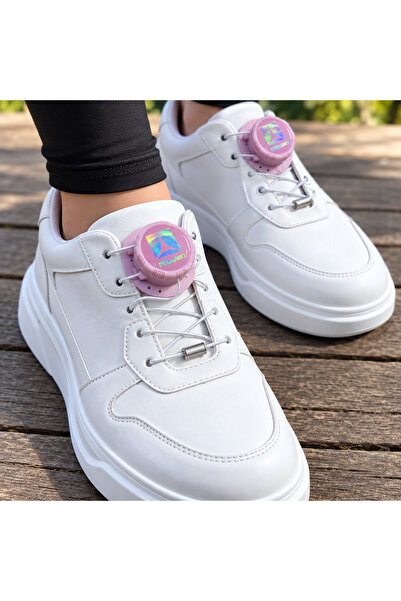 Rebuwo Pink Smart Shoelaces – Sport and Daily Use with Automatic Tightening S...