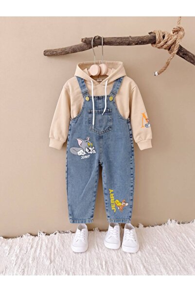 Mişsa Bebe Erkek çocuk kot slopet 2 Parça Sweet Dahil
