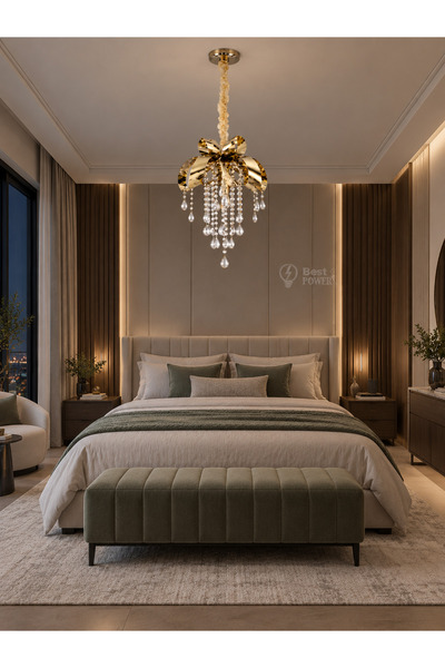best power ثريا LED عصرية - موديل 6203-400 | قوة 60 واط، ارتفاع قابل للتعديل ...
