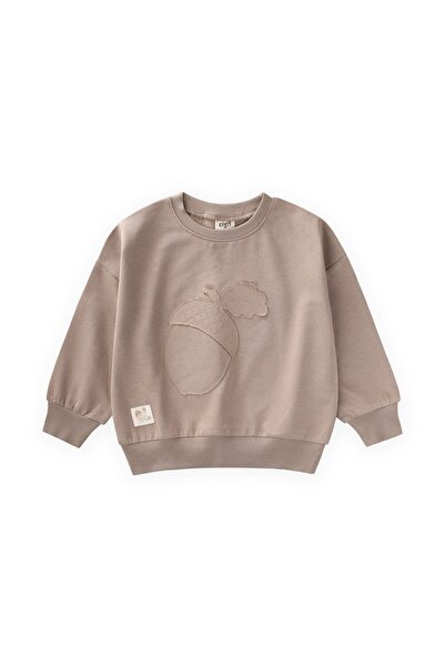 Cigit İnce Mevsimlik Sweatshirt 1-7 Yaş Sıcak Vizon