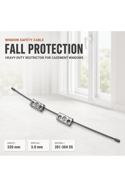 ZFN Steel Rope Safety Link Wire Rope Pimapen Lock Window Door Cabinet Safety Device