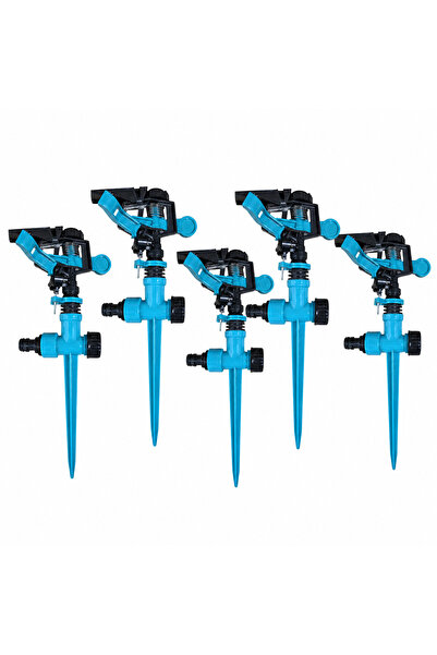 broman Set 5 aspersoare cu impuls Broman, plastic, reglabile, cu țăruș, pentr...
