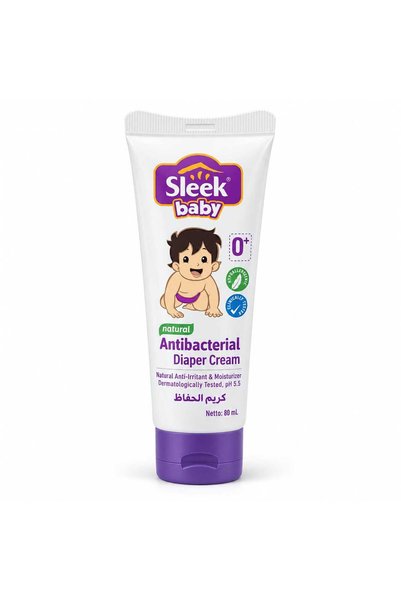 Sleek Baby Antibacterial Diapers Cream 80ml Tube