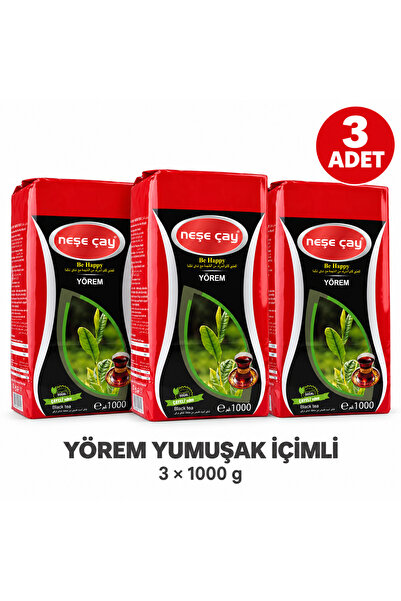 Neşe Çay Yörem Yumuşak İçimli Siyah Çay 1000 g - 3 Adet