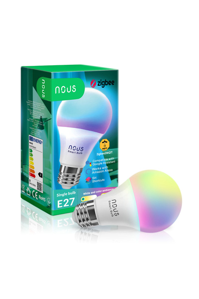 Nous Bec LED RGB Smart P3Z ZigBee, E27, Control din aplicatie