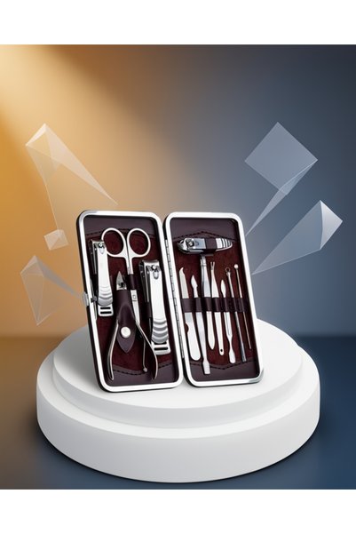 Generic Brand مجموعة العناية الاحترافية بالأظافر مع حقيبة جلدية أنيقة