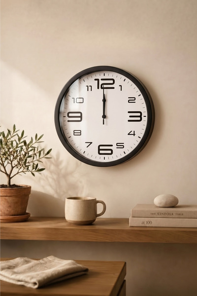 Frapan Home GLX 30 cm Duvar Saati Sessiz Akar Mekanizma Gerçek Cam