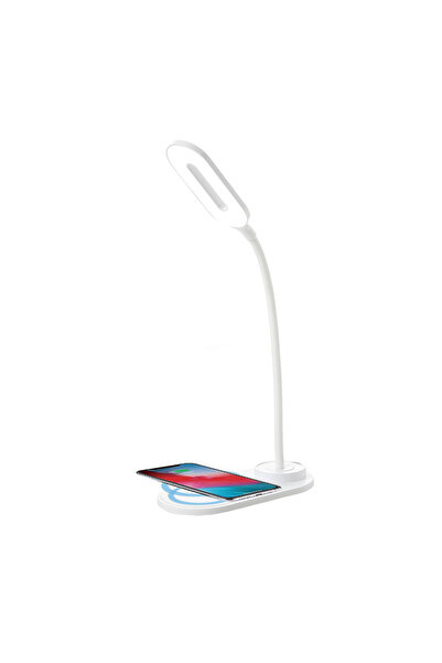 Home Lampa LED de birou DK-H12, Incarcator wireless, 3 moduri, control touch,...