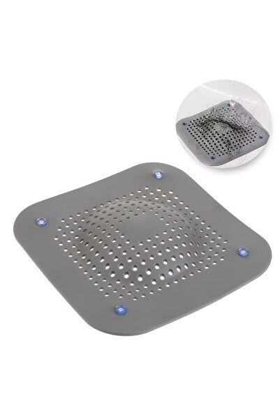 OEM Filtru Patrat Gri pentru Chiuveta Lavoar 14.5x14.5cm - Accesorii, Bucatarie