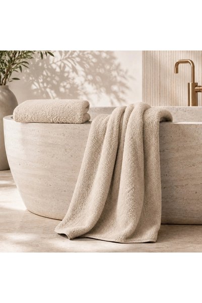 The Cotton Connection Luxury 100% Cotton Bath Towels – Set of 2, (70x140 cm) 600 GSM, Ultra Soft & Highly Absorbent