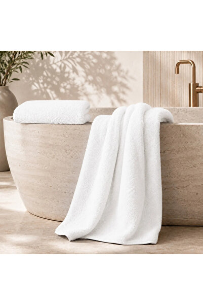 The Cotton Connection Luxury 100% Cotton Bath Towels – Set of 2, (70x140 cm) ...