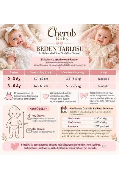 Cherub Baby Begonia Baby Girl Embroidered Dress Newborn Luxury Dress Set - Hospital Take-Home and Religious Ceremony Set
