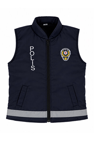 Generic Brand Children's Police Hat Vest Costume Children's Police Vest Outfit