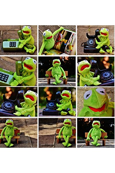 OYUNCAKSAHİLİ Susam Sokağı Kurbağa Kermit 40.5cm TRT NOSTALJİ Peluş Oyuncak H...