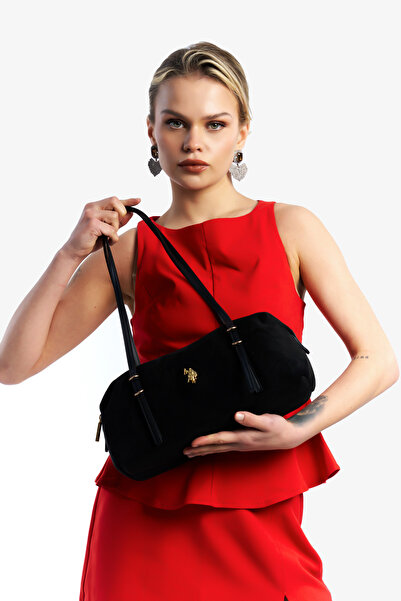 U.S. Polo Assn. Black Women's Shoulder Bag Us26311 Online Exclusive