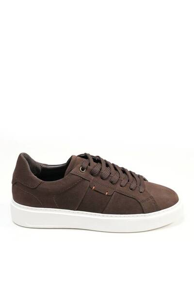 Vogel Pera Premium Kahverengi Deri Sneaker
