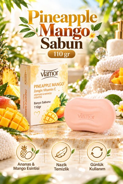 Vlamor Pineapple Mango Sabun Premium Bath Soap 110 Gr