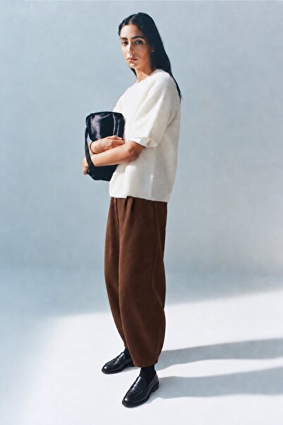 Touché Privé Gabardine Balloon Pants with Elastic Waist